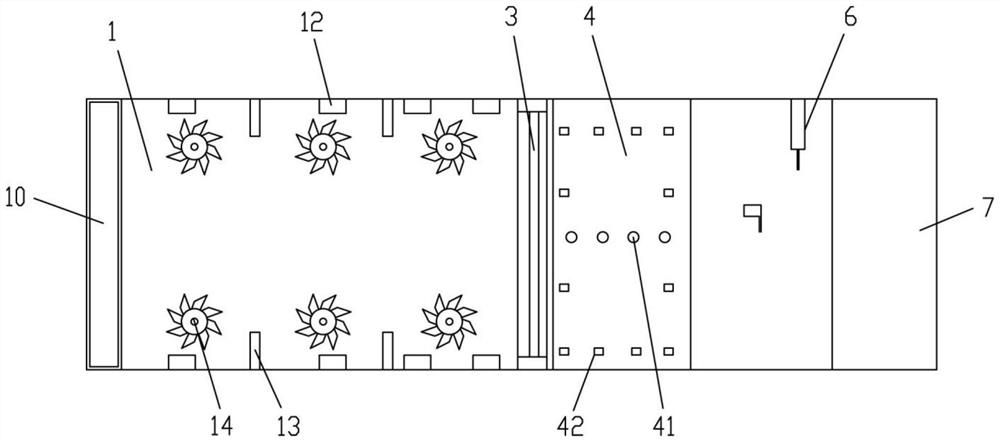 Online four-open-plate device of float glass production line