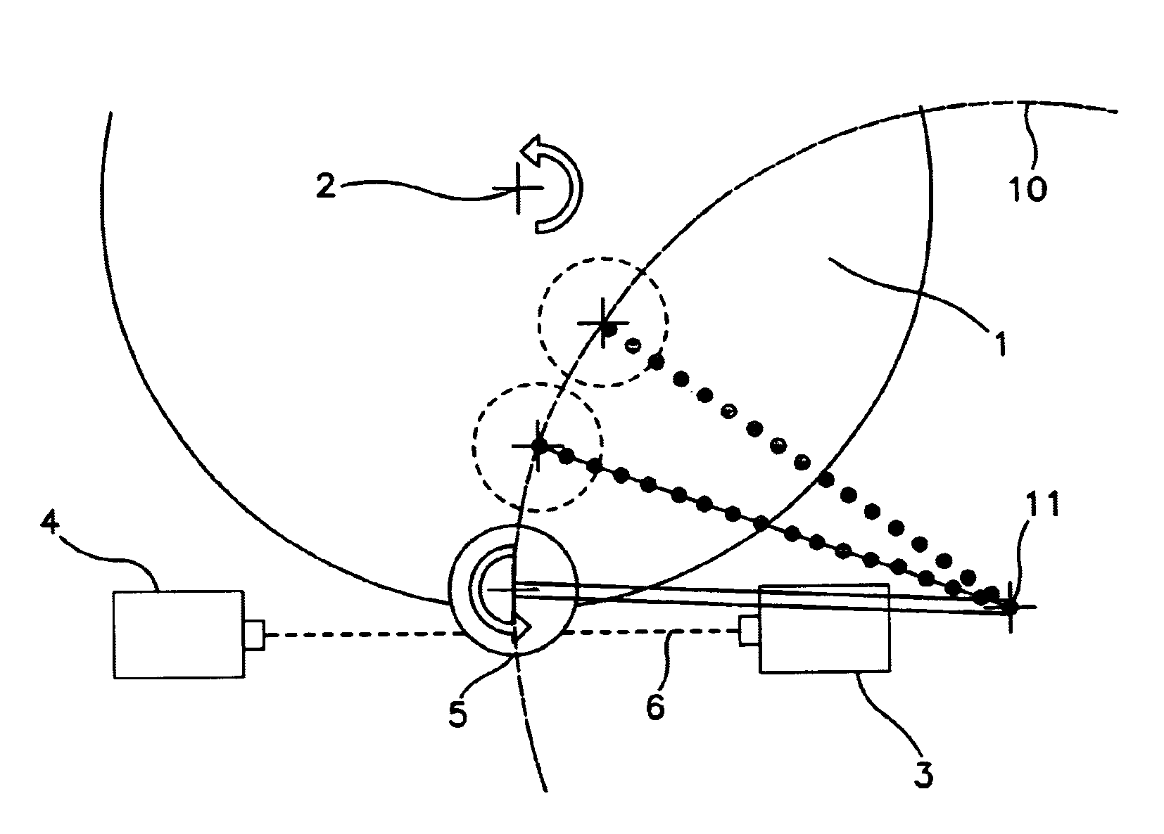 Method and apparatus for inline measurement of material removal during a polishing or grinding process