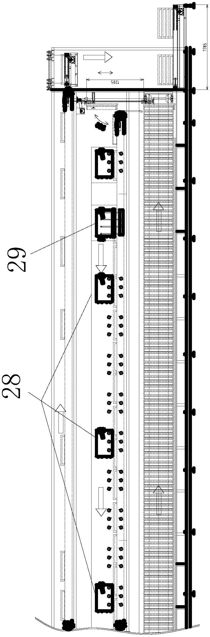 Cleaning and sterilizing device for feeding frame of Babei cocoon cage