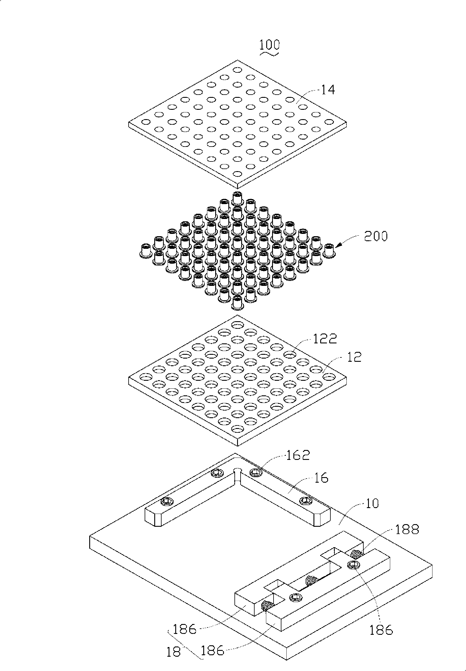 Gluing tool