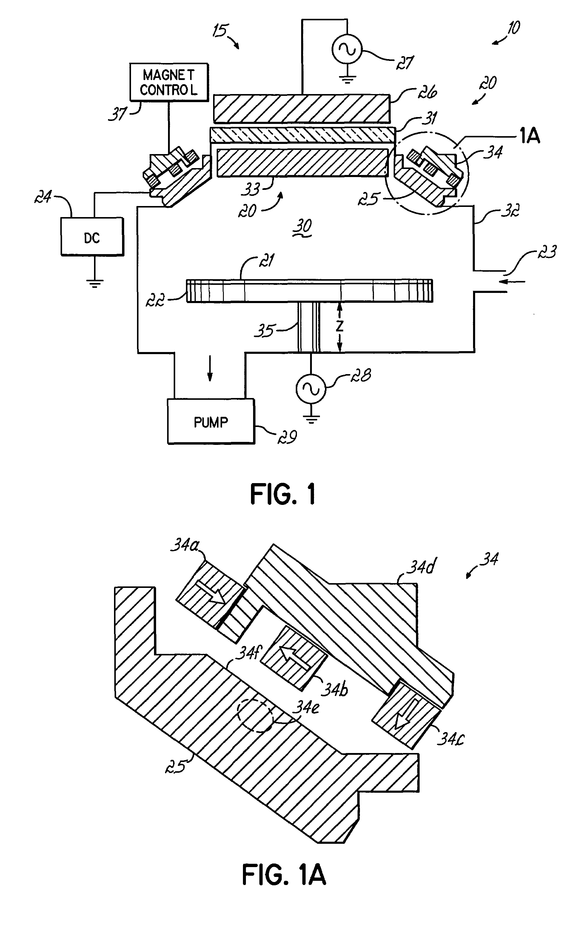 Highly ionized PVD with moving magnetic field envelope for uniform coverage of feature structure and wafer