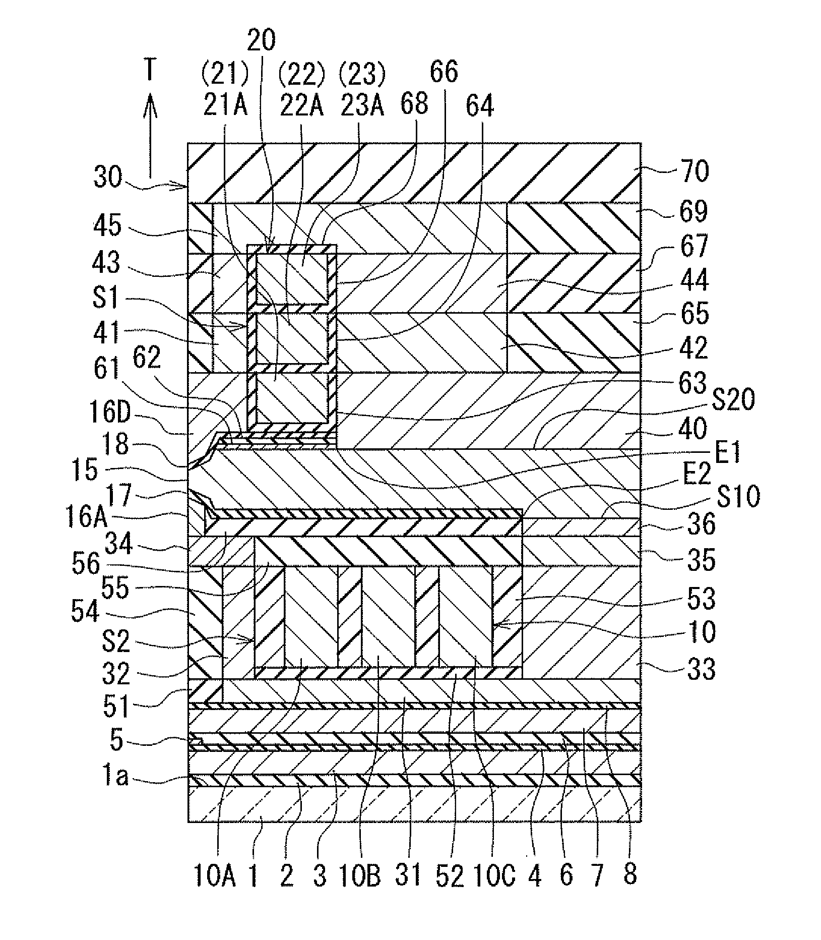 Magnetic head for perpendicular magnetic recording having a main pole and a shield