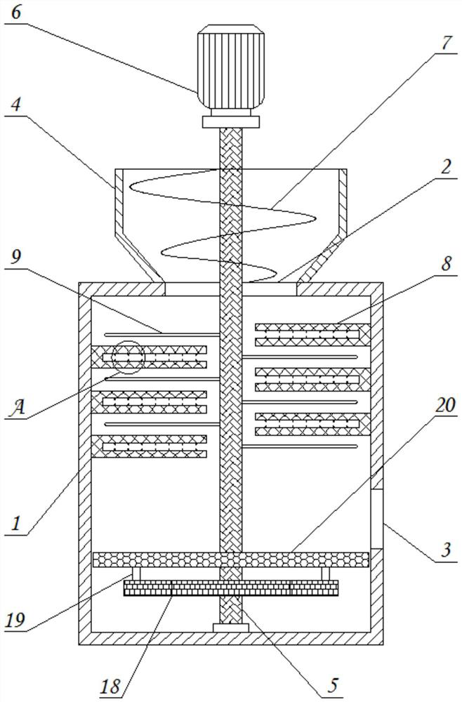 High-opening-efficiency fiber raw material opening equipment for spinning