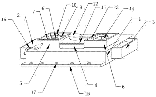 Computer liquid cooling heat-dissipation double-core control valve