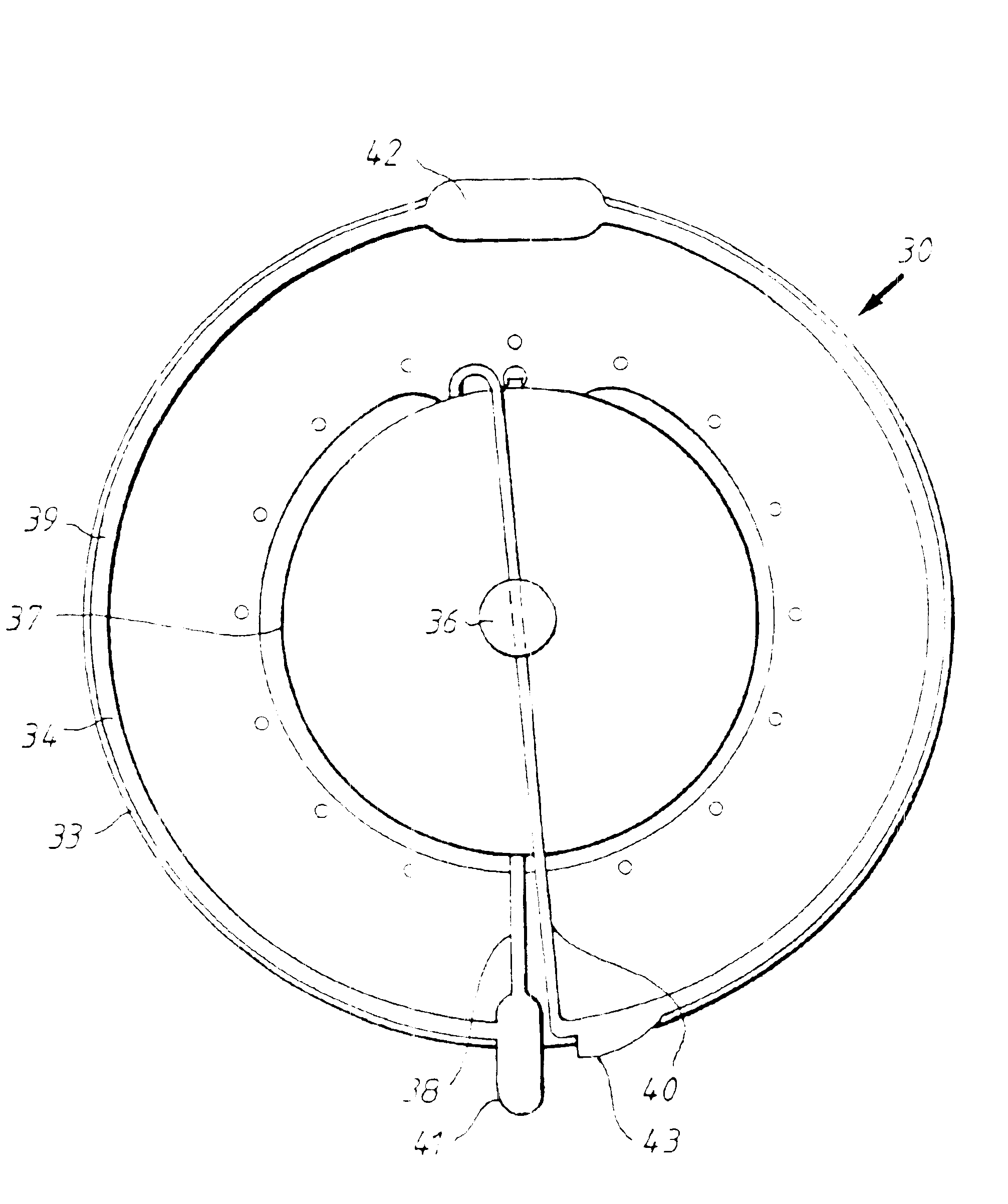 Method for separating cells, especially platelets, and bag assembly therefor