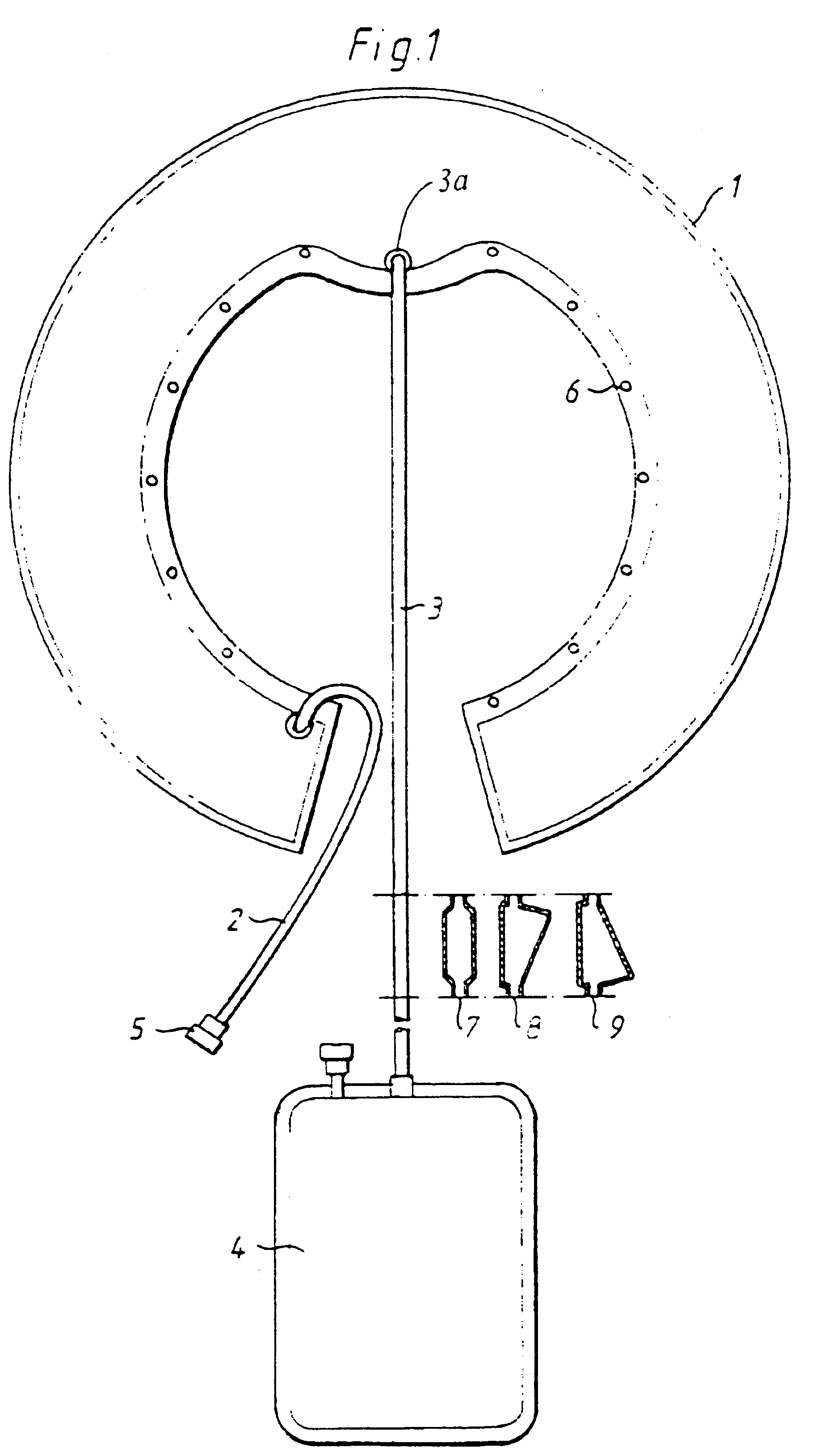 Method for separating cells, especially platelets, and bag assembly therefor