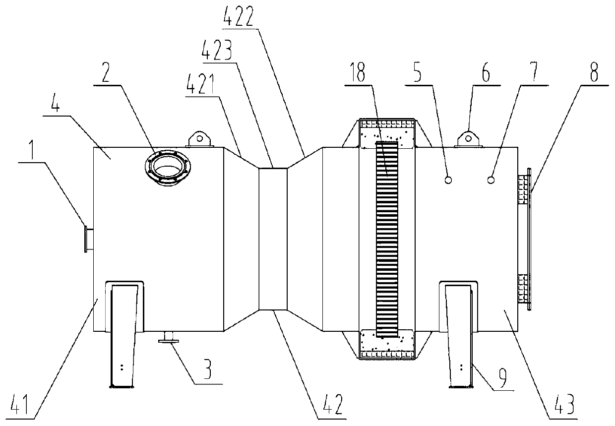 High-purity waste ammonia gas incinerator, system and process