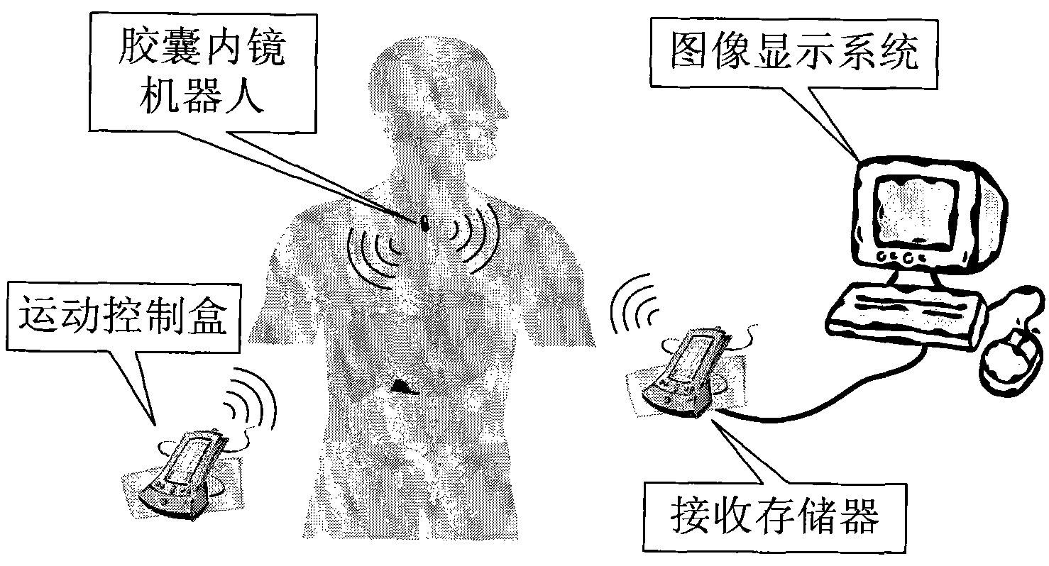 Active controllable type capsule endoscope robot system