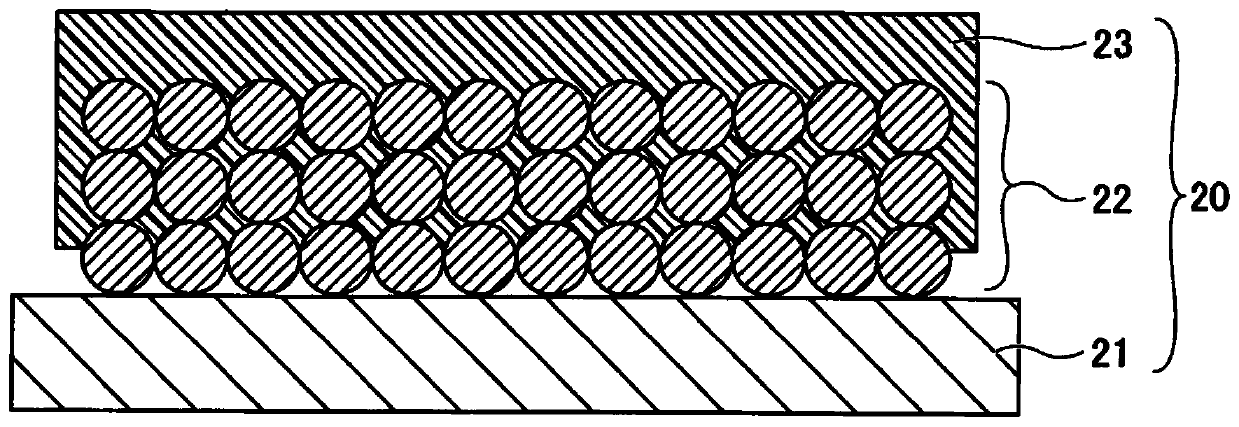 Electrode and fabrication method, electrode element and nonaqueous electrolytic storage element