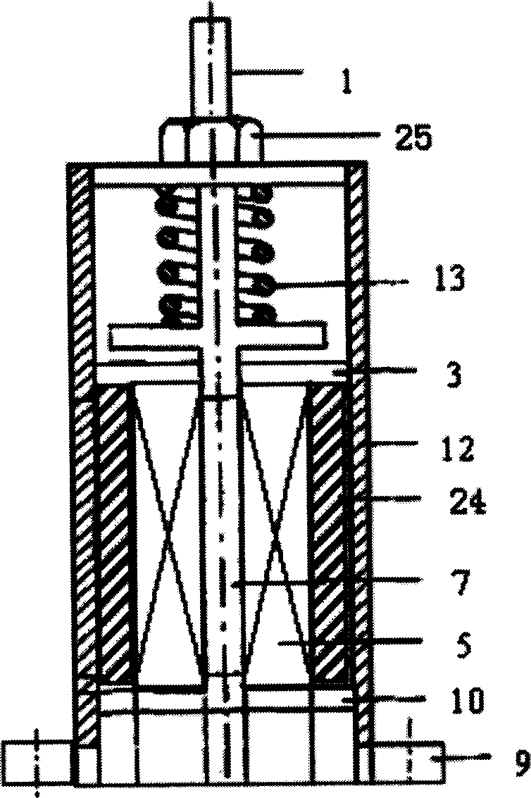 Magnetostrictive driver with water-cooled plant and the forming method of its screw flat tube