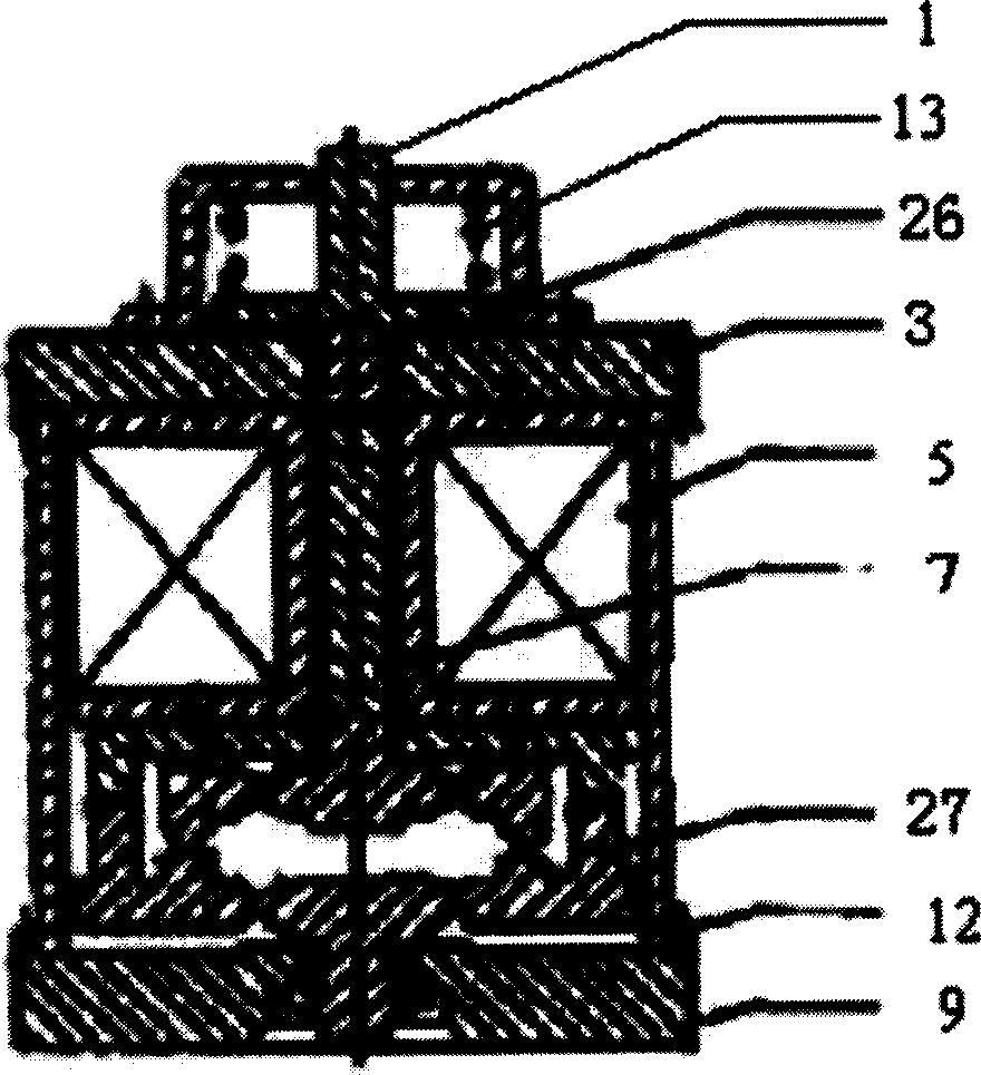 Magnetostrictive driver with water-cooled plant and the forming method of its screw flat tube