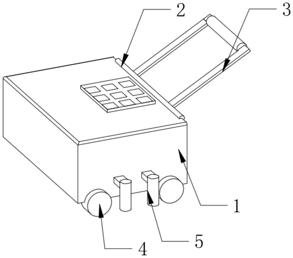 Gravel leveling device for railway construction