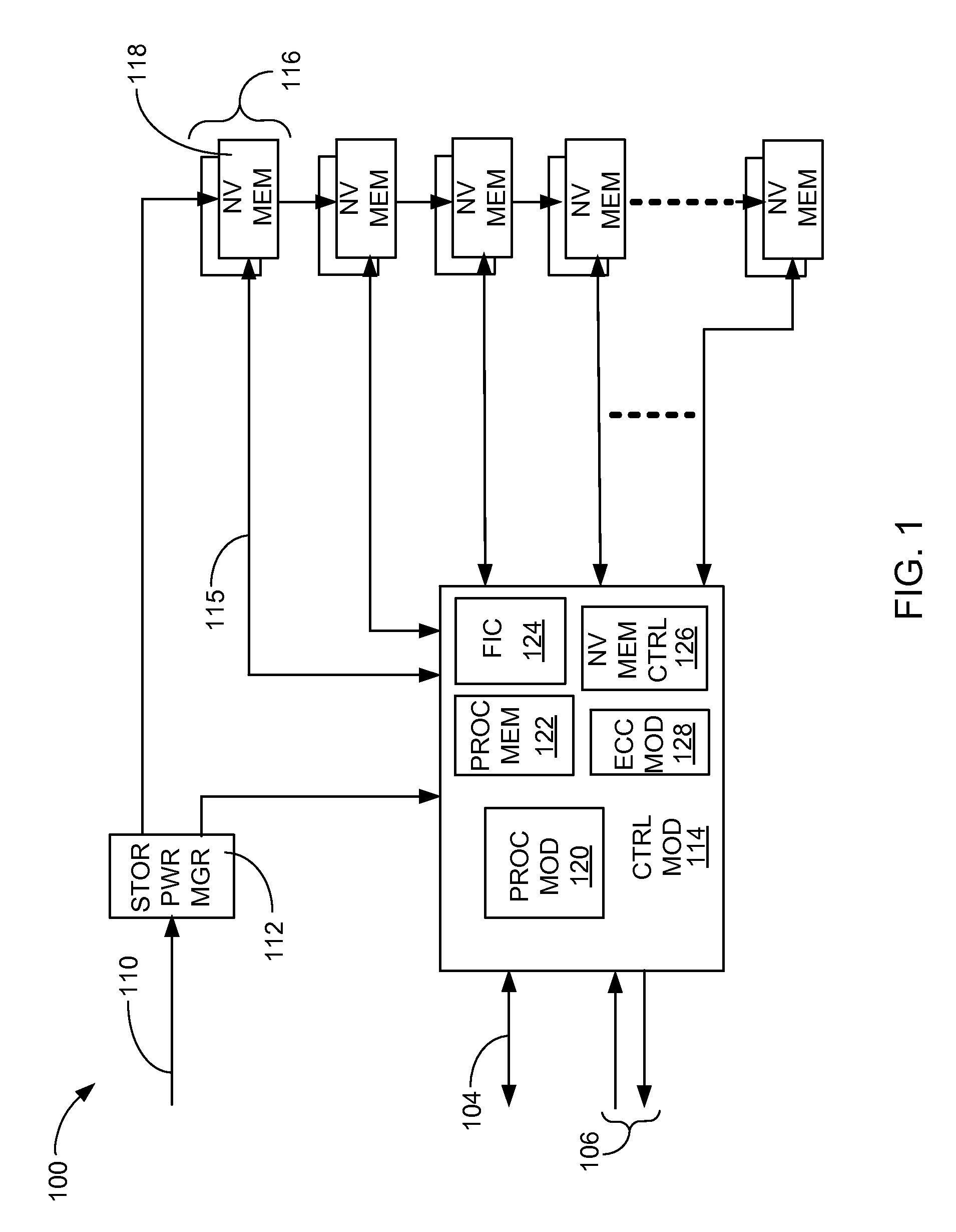 Bandwidth optimization in a non-volatile memory system