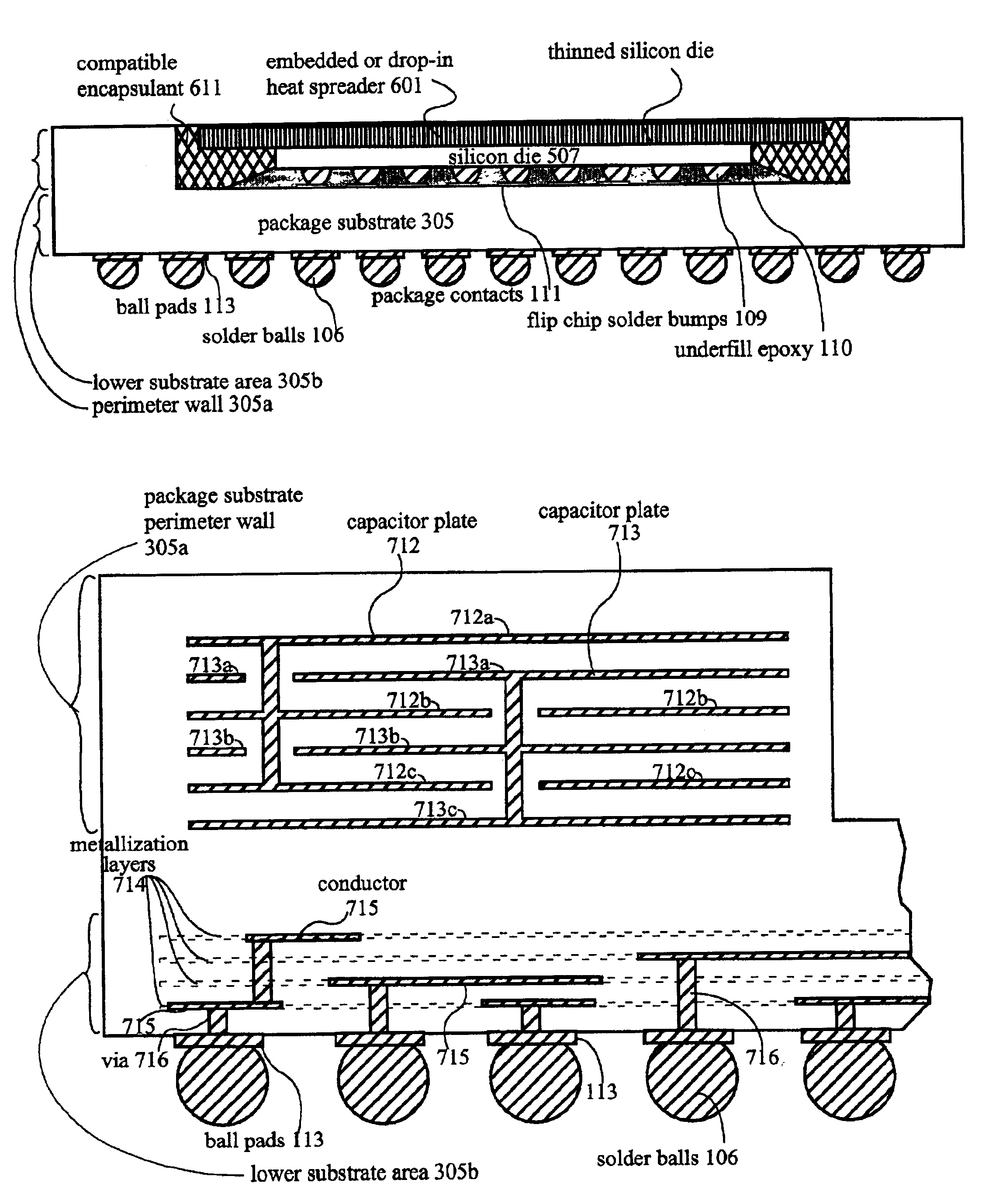 High performance flipchip package that incorporates heat removal with minimal thermal mismatch