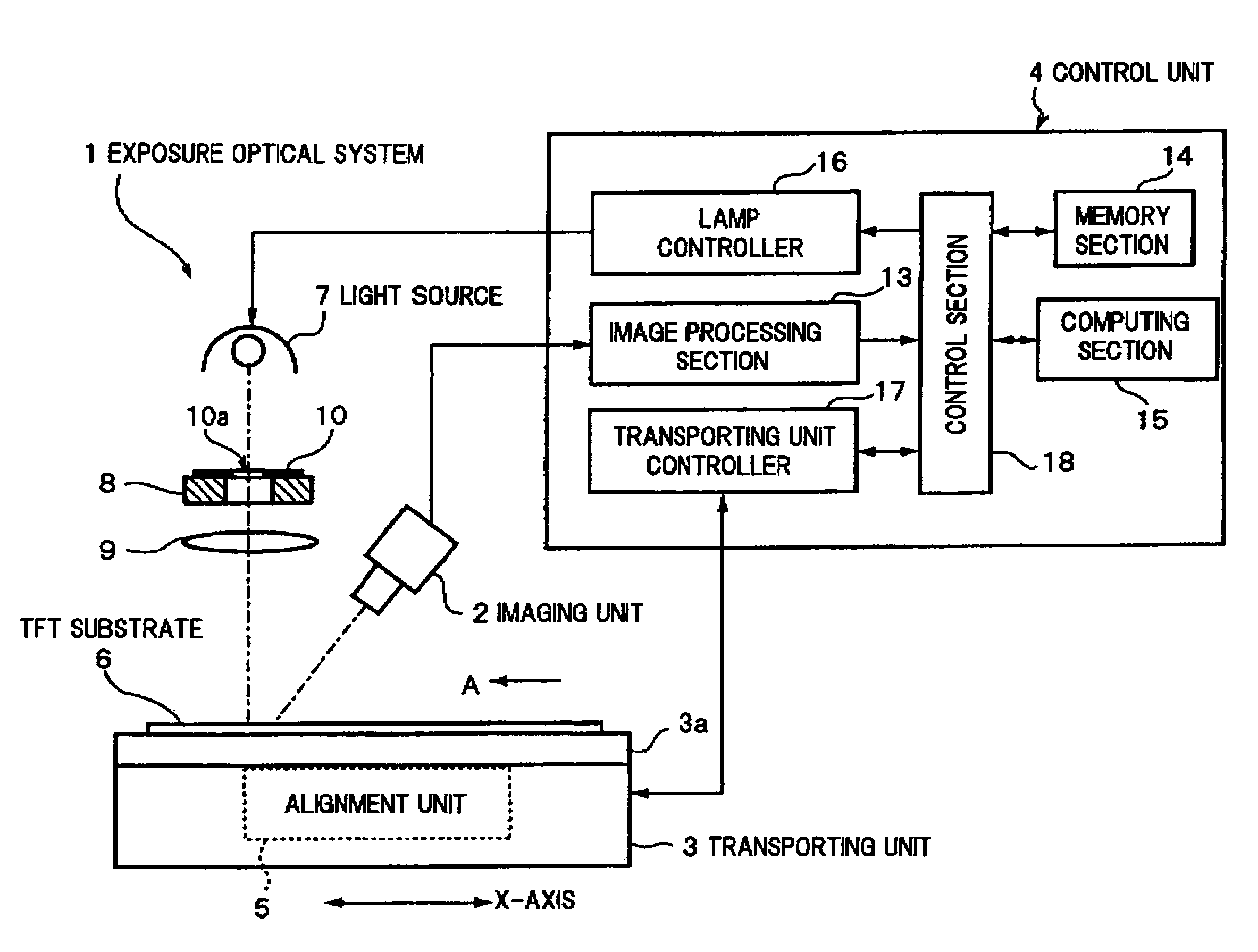 Production method of substrate for liquid crystal display using image-capturing and reference position detection at corner of pixel preset in TFT substrate