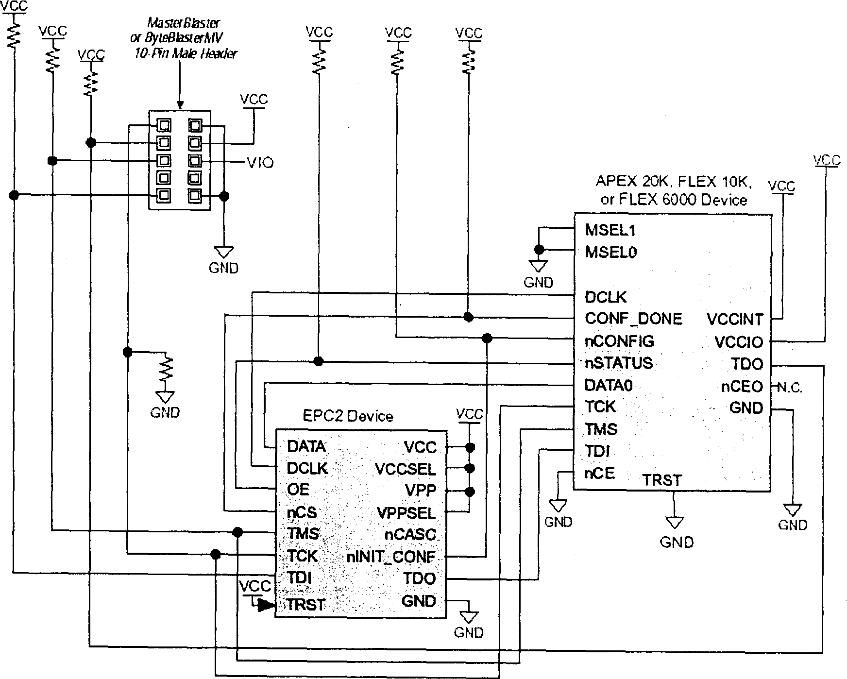 In-line upgrade system for in-situ programmable gate array program and its implementation method