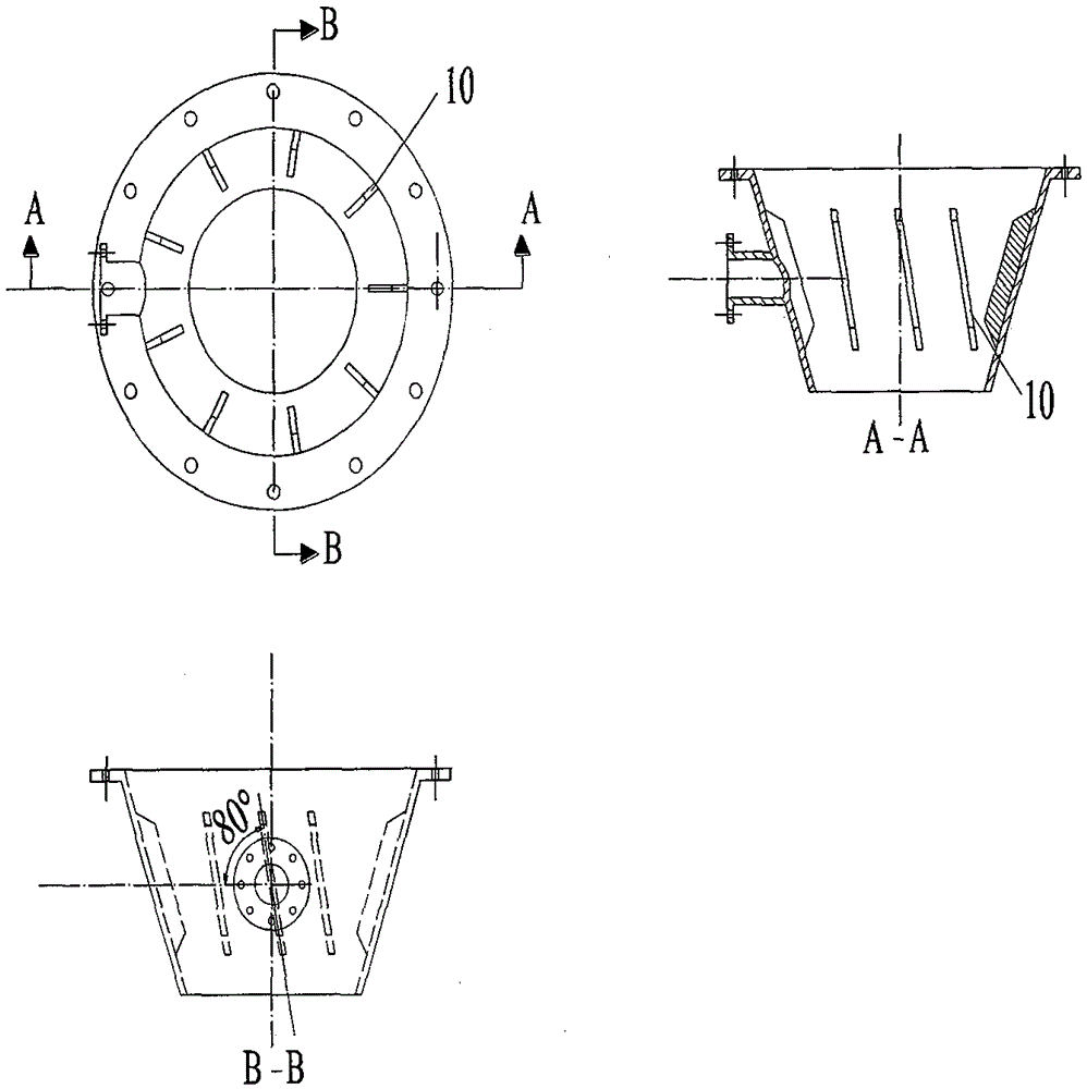 A coal mine gas water pressure relief separator