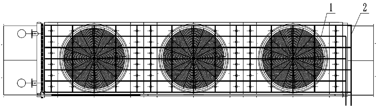 Air-side air and water mixed fine atomization enhanced heat exchange system for air cooler