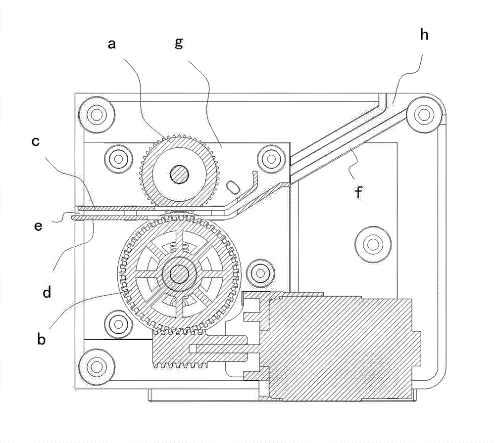 Ticket-pressing and ticket-locking mechanism for recreational lottery ticket machine