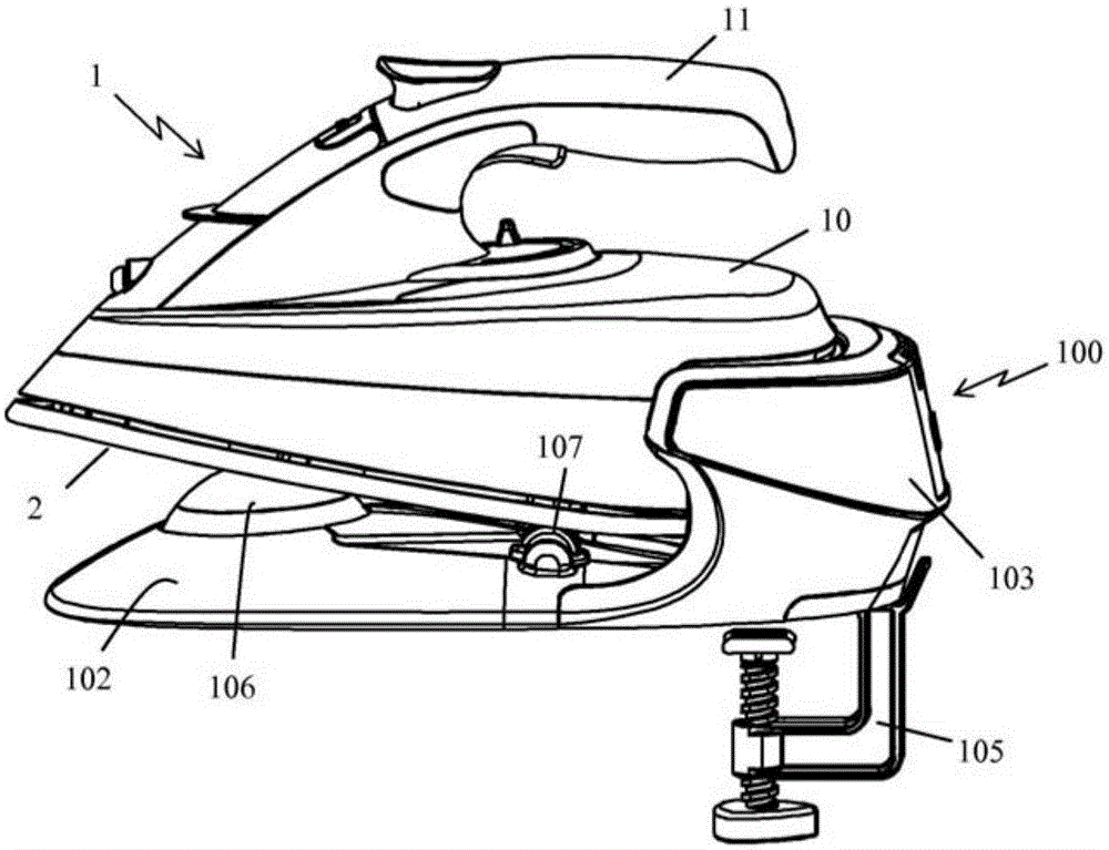 Irons that include a steam control button