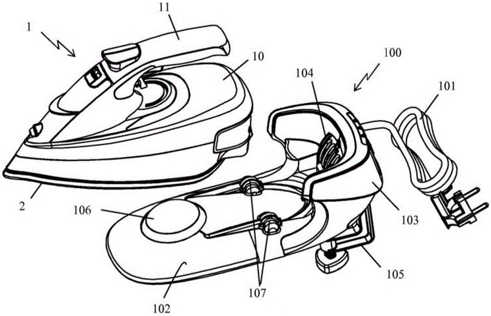 Irons that include a steam control button