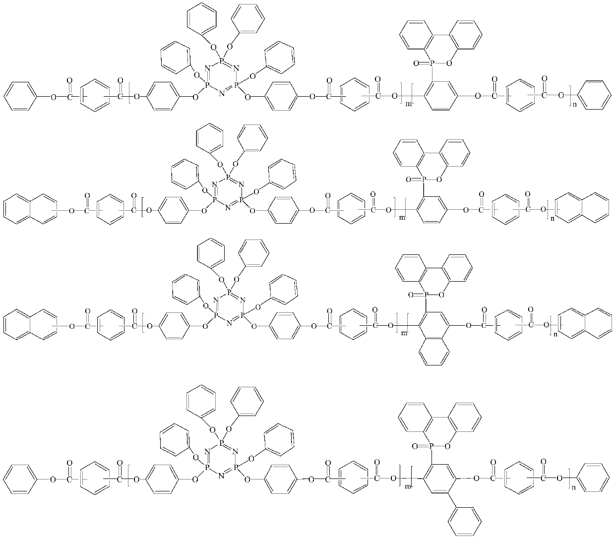 A kind of phosphorus-containing active ester and its halogen-free composition and copper clad substrate