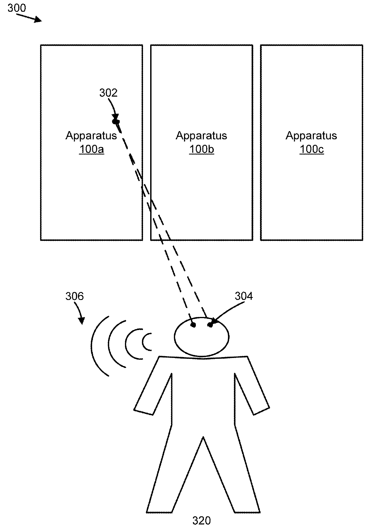 Directing voice input based on eye tracking