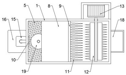 Crushing device for solid waste detection