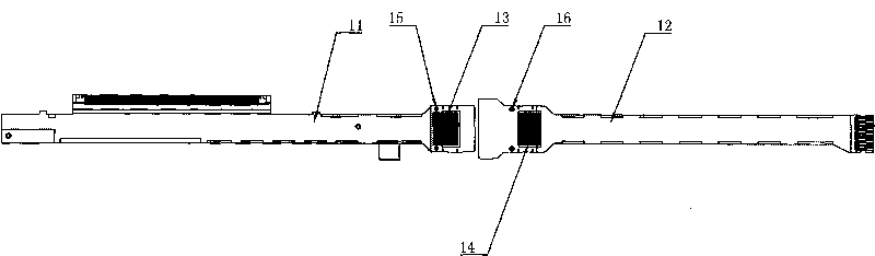 Connecting structure of flexile printed circuit board and method for manufacturing same