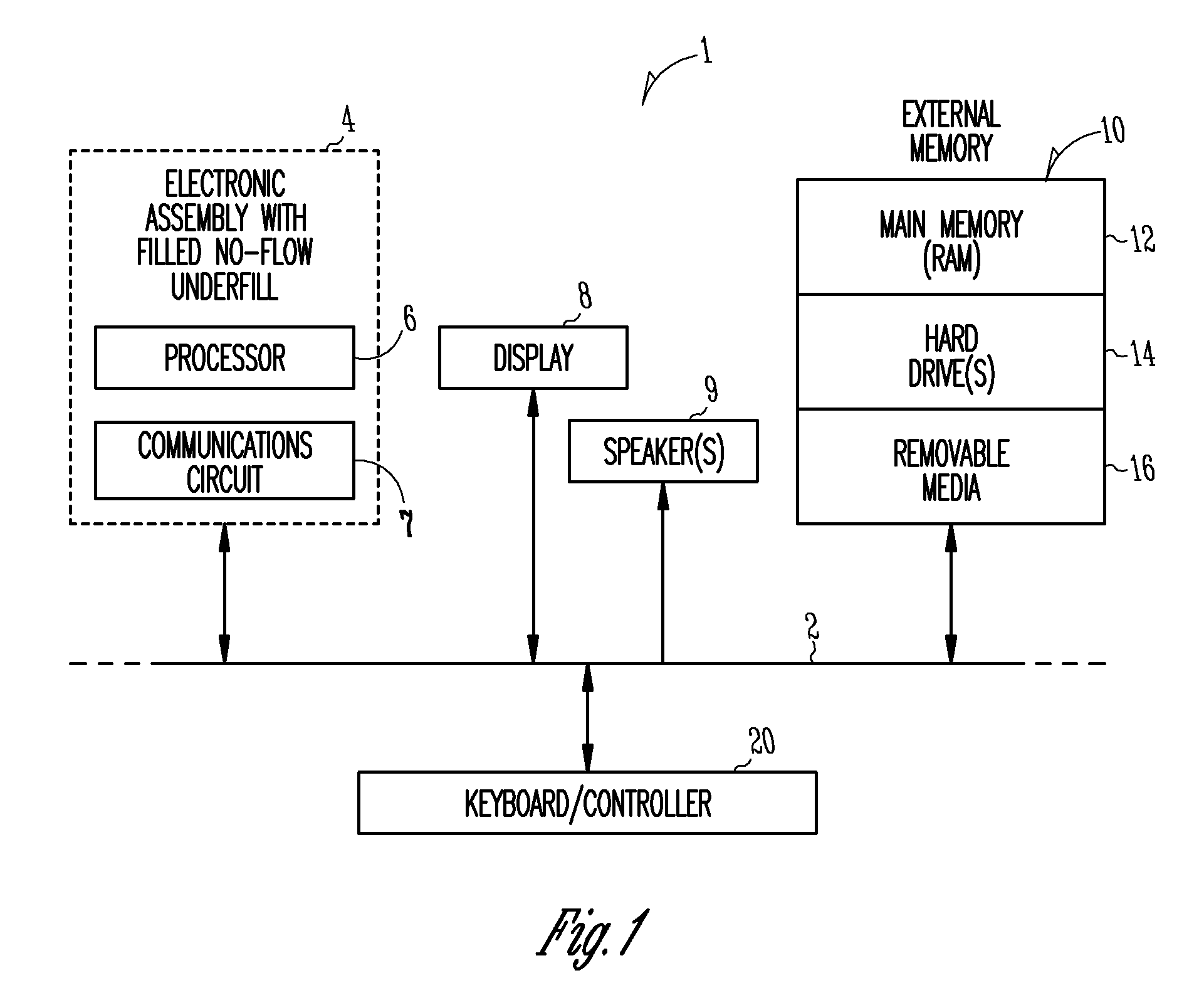 Electronic assemblies and systems with filled no-flow underfill