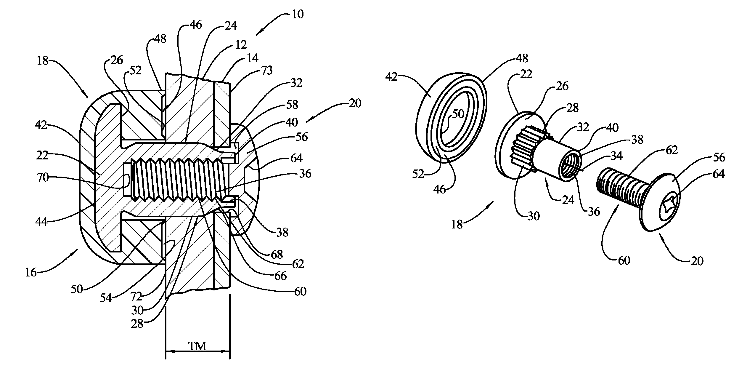 Encapsulated fastener assembly