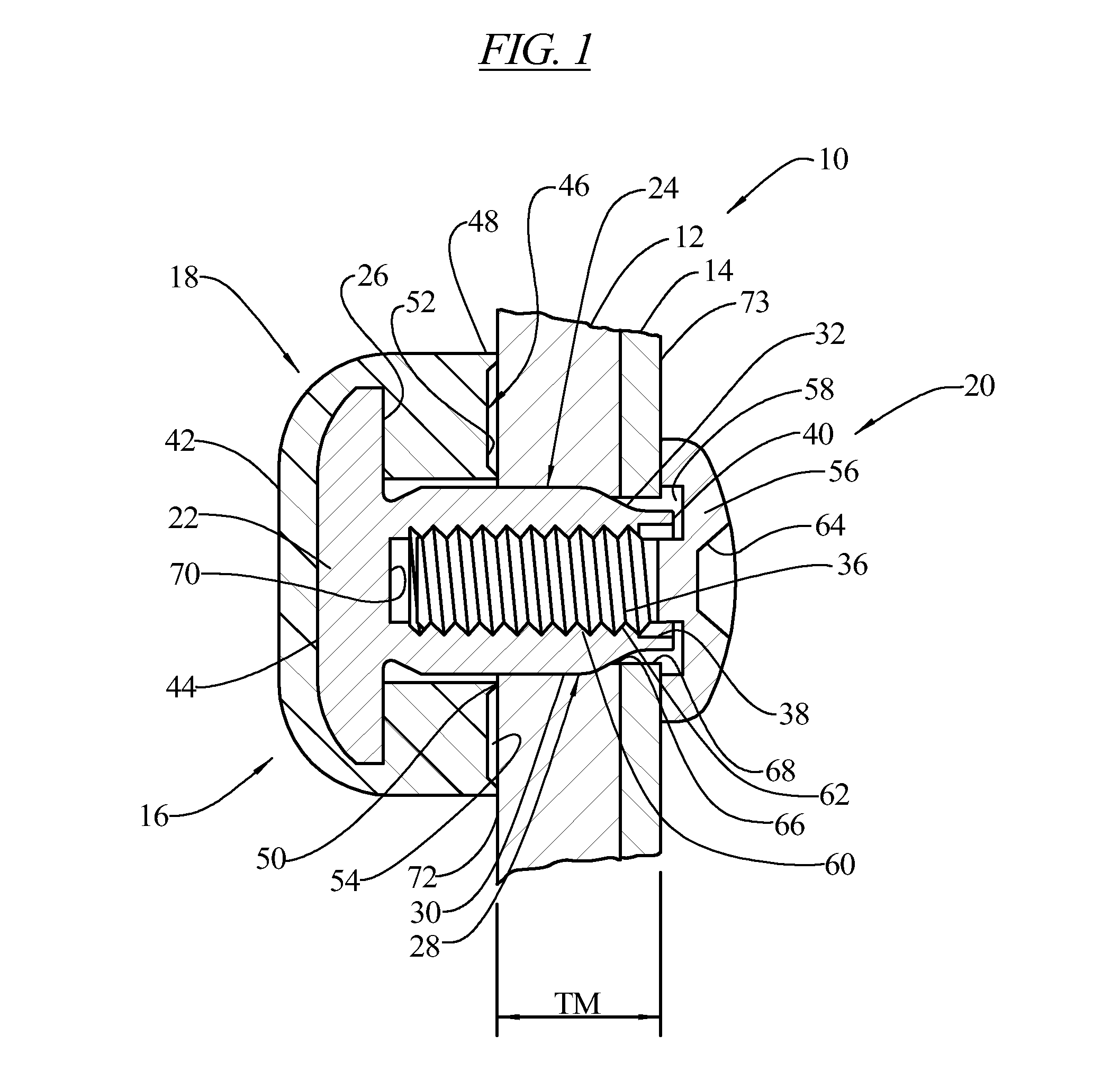 Encapsulated fastener assembly