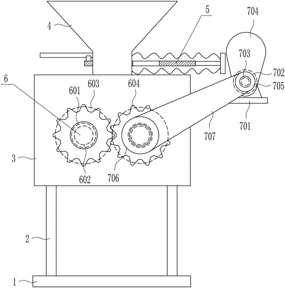 Pellet feed crushing machine for breeding