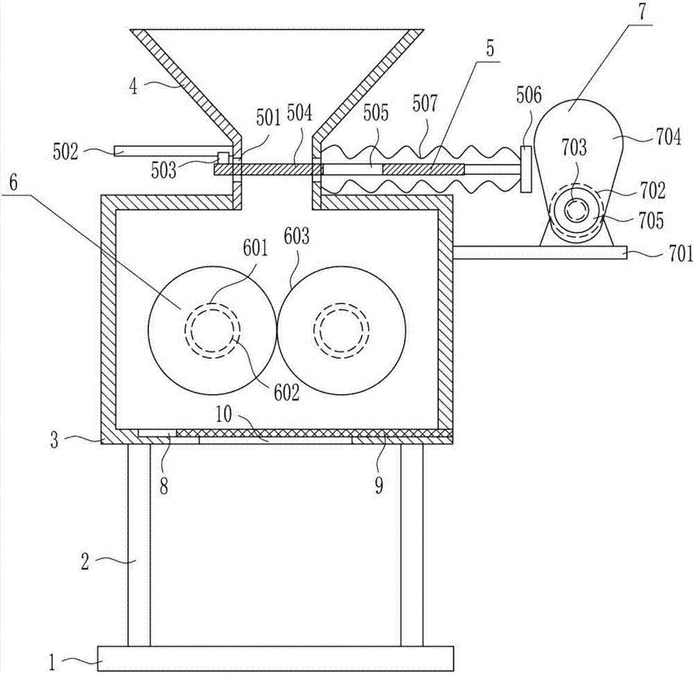 Pellet feed crushing machine for breeding