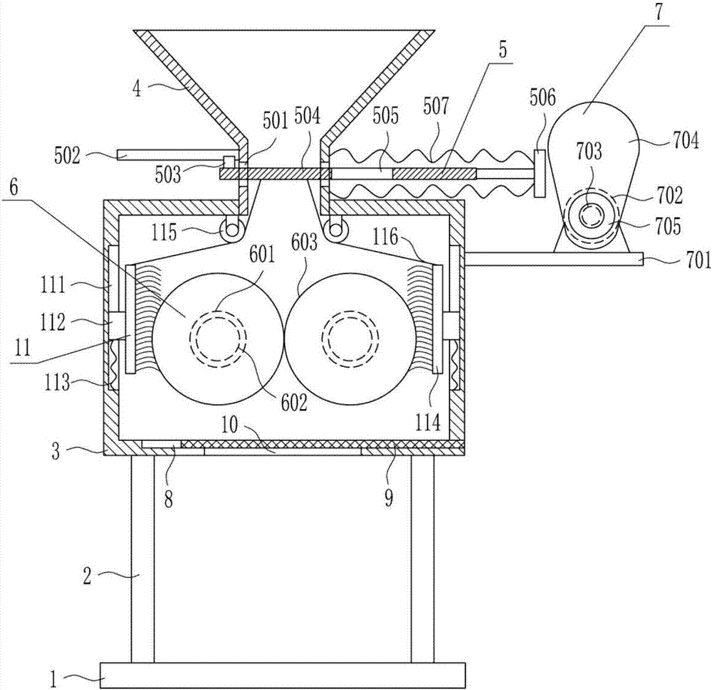 Pellet feed crushing machine for breeding