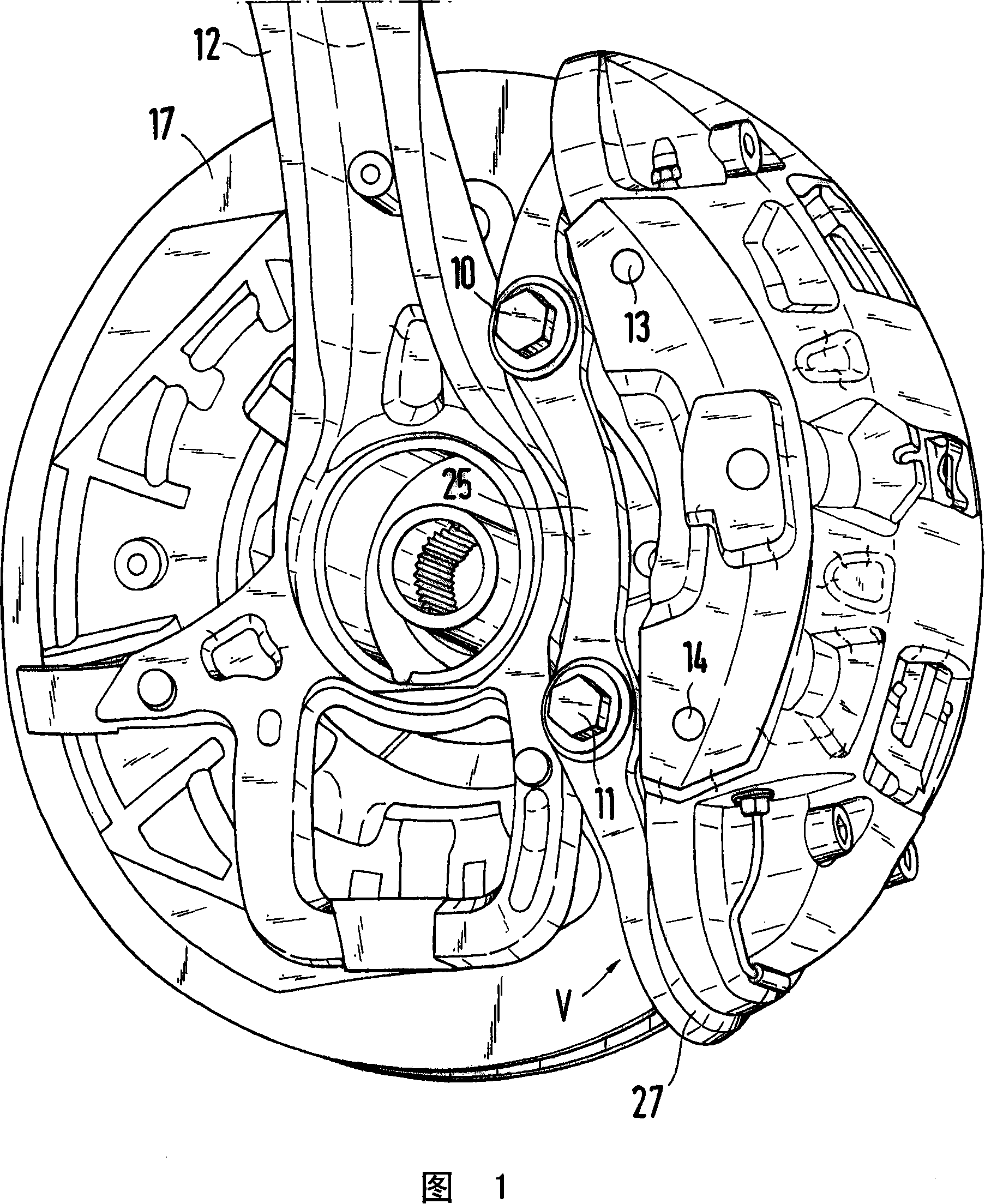 Disc brake calliper for a motor vehicle