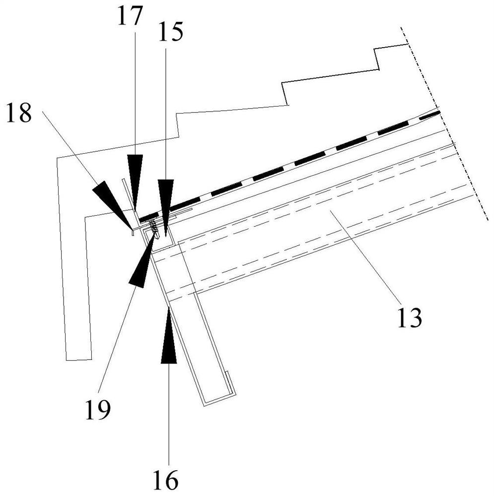 Wood-like eave of landscape structure