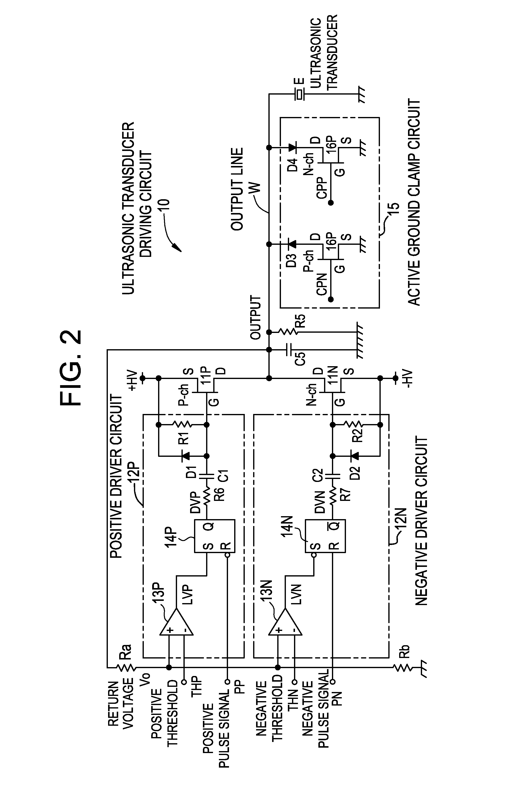 Ultrasonic transducer driving circuit and ultrasonic diagnostic apparatus