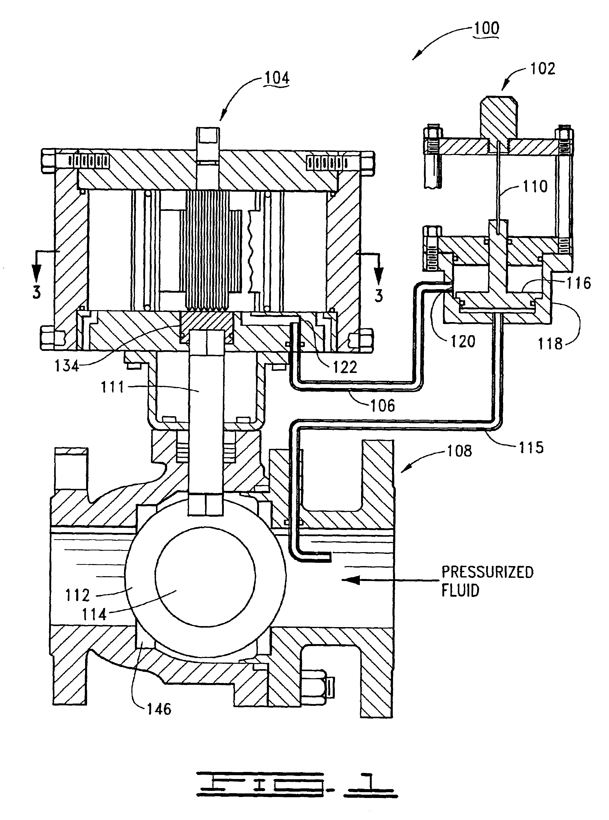 Pressure relief system with supply activated valve