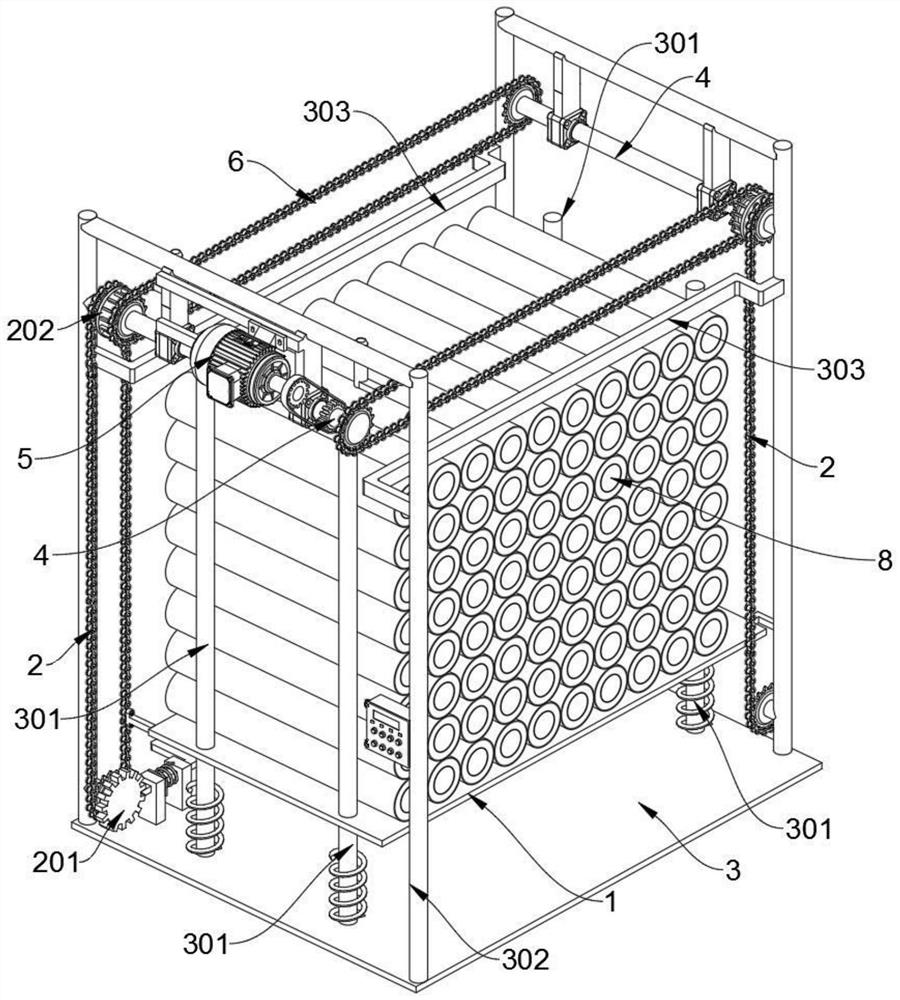 Multilayer cotton felt unloading control method