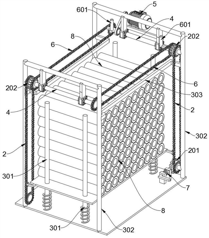 Multilayer cotton felt unloading control method