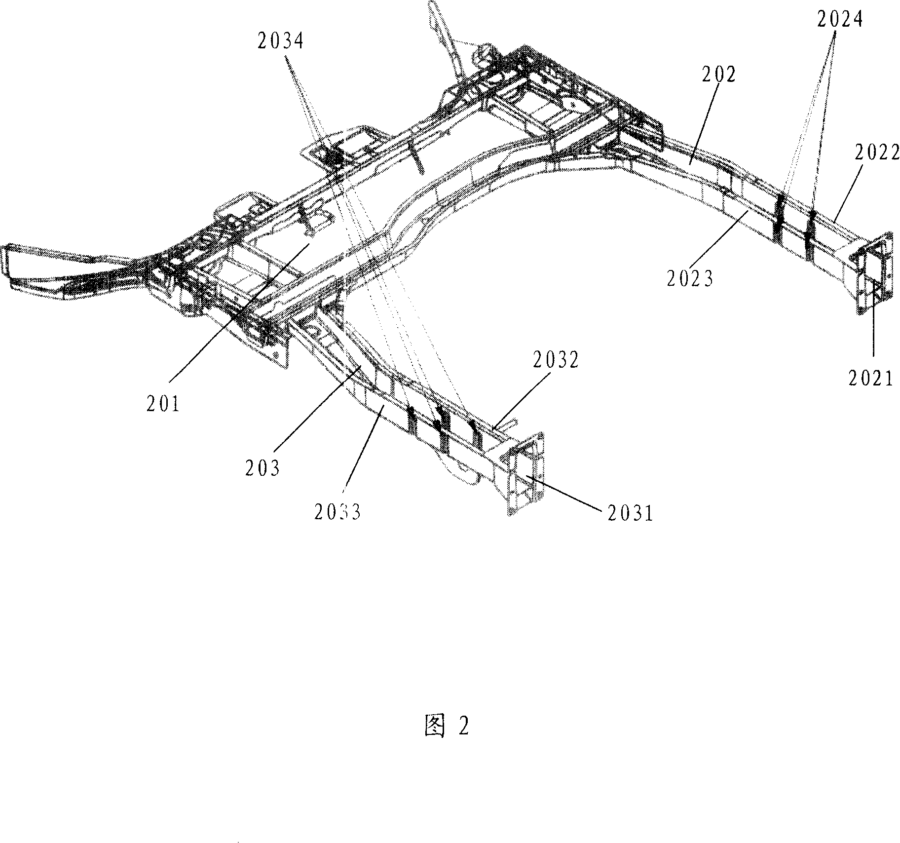 Automobile body rear floor device