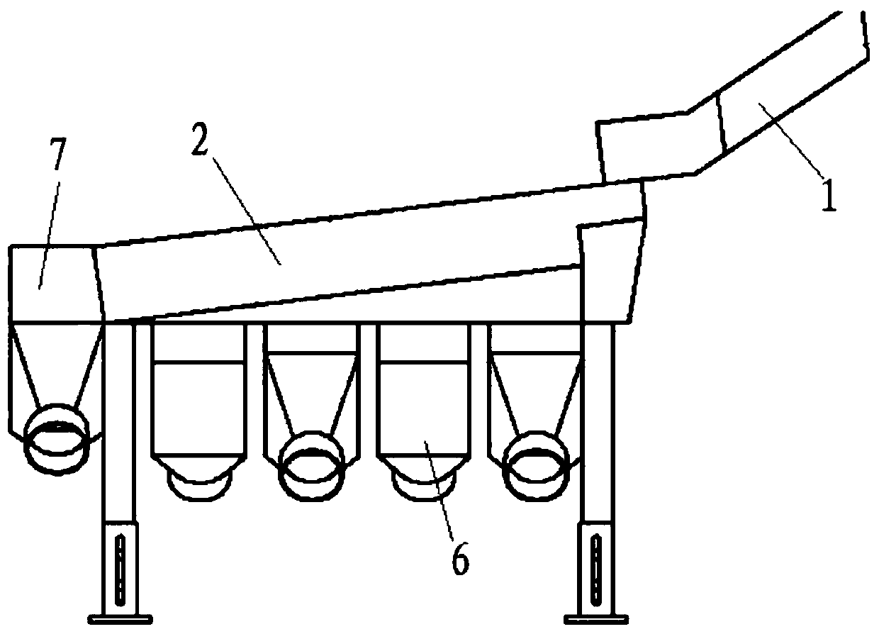 Shaft rotation type saury body primary grading machine