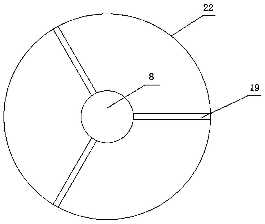 A three-phase separator with continuous exhaust, intermittent slag discharge and backwash