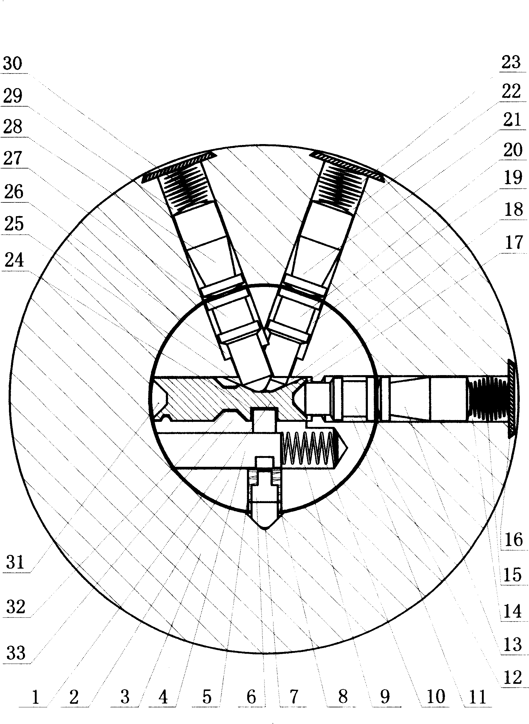 Lock with multi-row staggered cylinders and T-shape cylinders and safety switch and key thereof