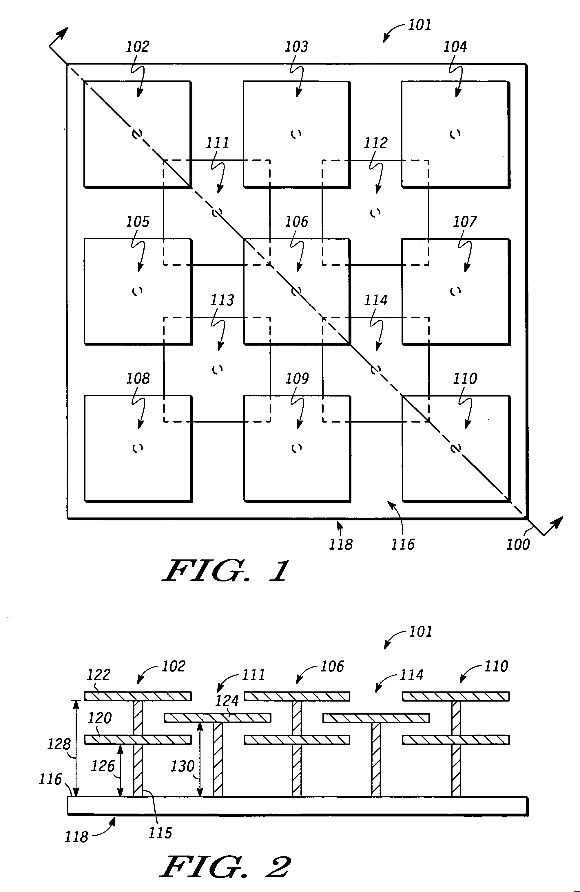 Frequency selective high impedance surface