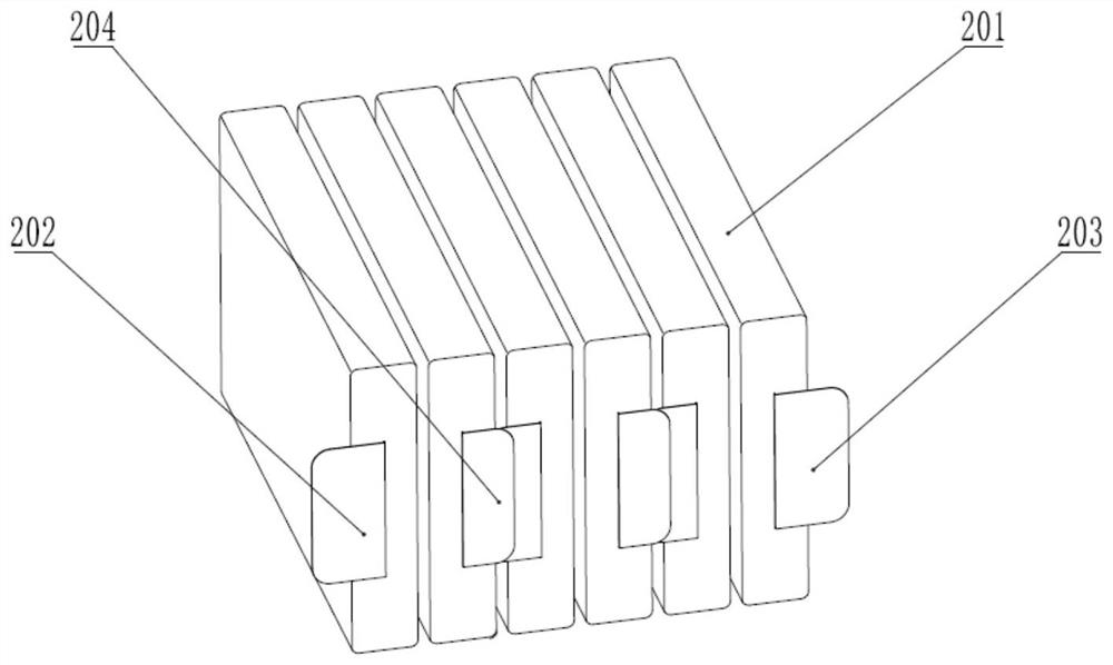 Soft package battery module frame assembly, battery assembly and new energy automobile