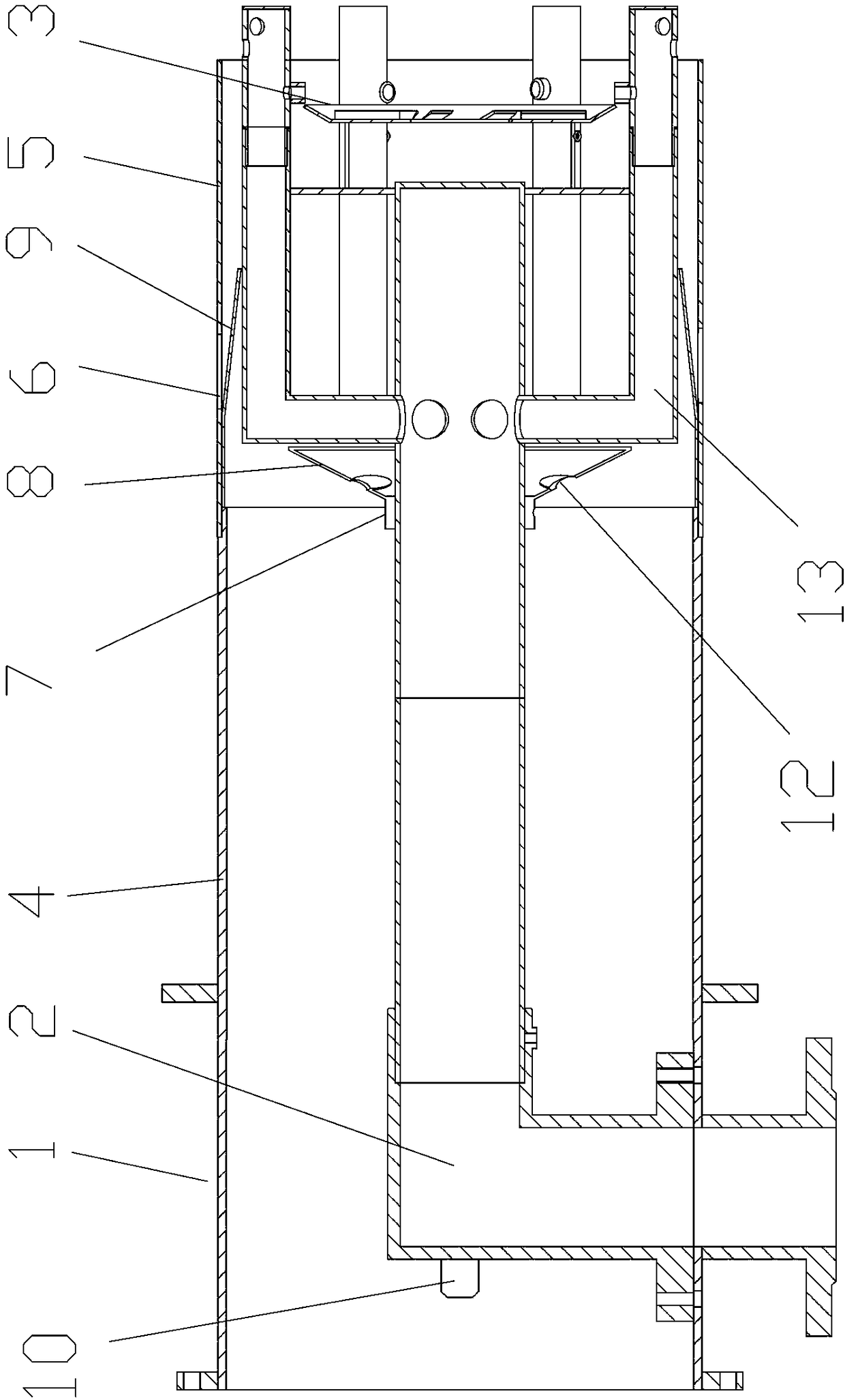 Low-nitrogen gas burner with adjustable and self-circulation exhaust gas in furnace