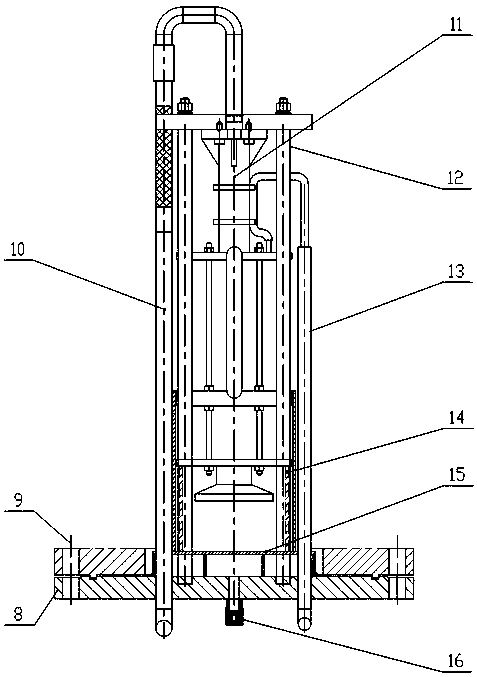 Built-in pump structure of liquefied natural gas mobile filling vehicle