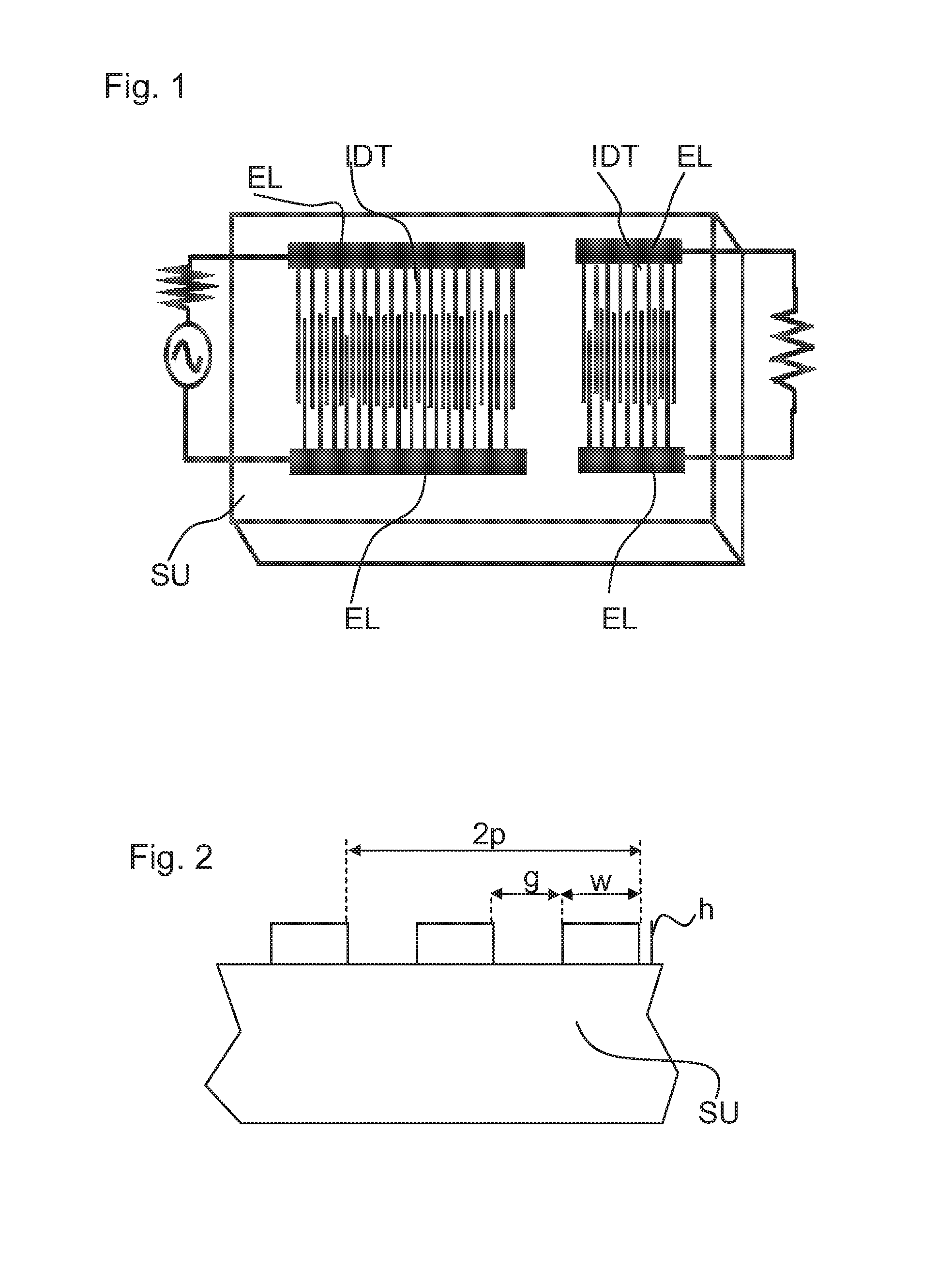 Surface acoustic wave filter on a lithium niobate substrate